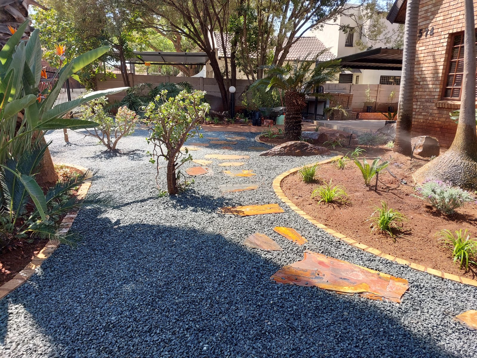 Angle Circular Garden Design landscaping