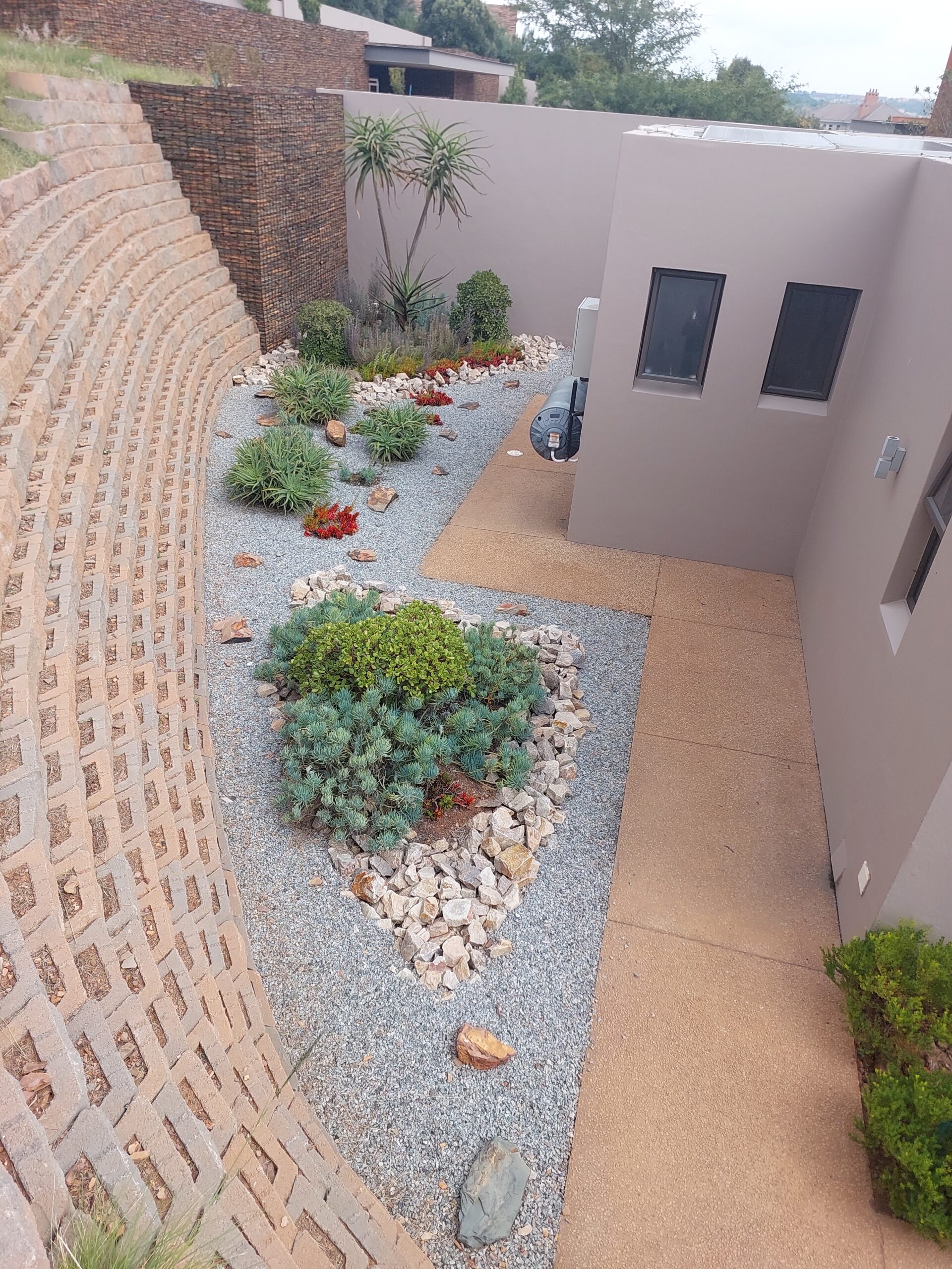 Arid Hard Dry landscaping